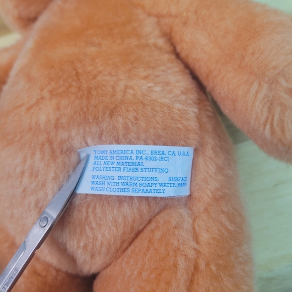 Vintage Teddy Bear "Morgan" Plush 1990's Bananas in Pajamas-Missing Clothes 13" - Picture 10 of 10